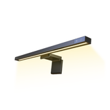 Monitor hanging light bar dimensions diagram, 450mm long with black mounting bracket