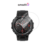 Amazfit smartwatch screen protector, transparent glass over round rugged display