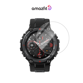 Amazfit smartwatch screen protector, transparent glass over round rugged display