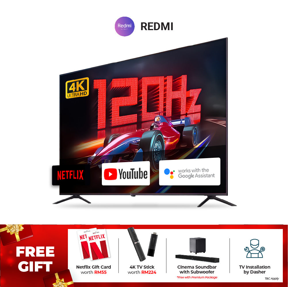 Redmi Smart TV Max 4K UHD 86 inch - CN Version (Free Netflix & MI TV Stick 4K)