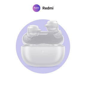 Redmi Buds 3 Lite White wireless earbuds in charging case