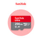 SanDisk Ultra microSD 256GB, U1 A1, microSDXC I card label.
