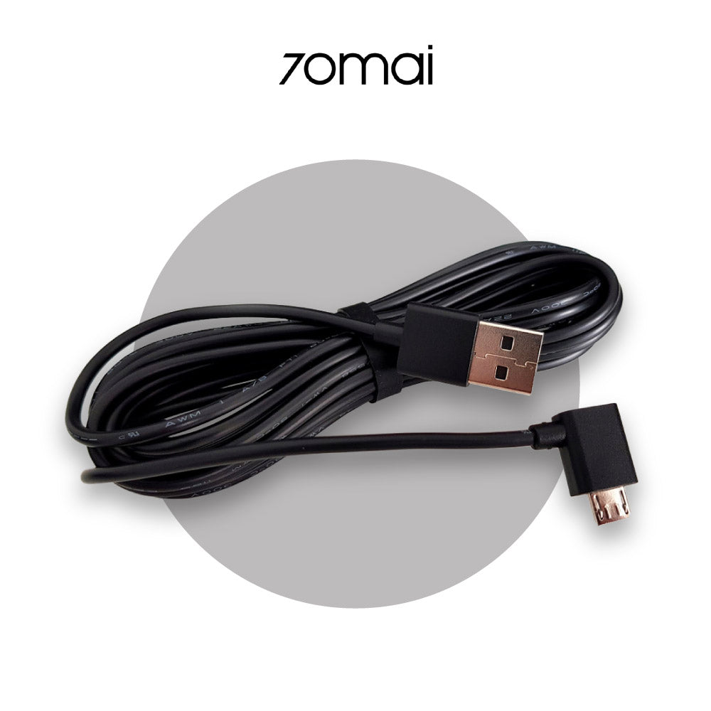 [Original] 70mai Front Dashcam Replacement USB Cable (3.5 meters)
