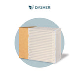 Inflatable bubble wrap wrapped on a cardboard box with clear air-cushion layers