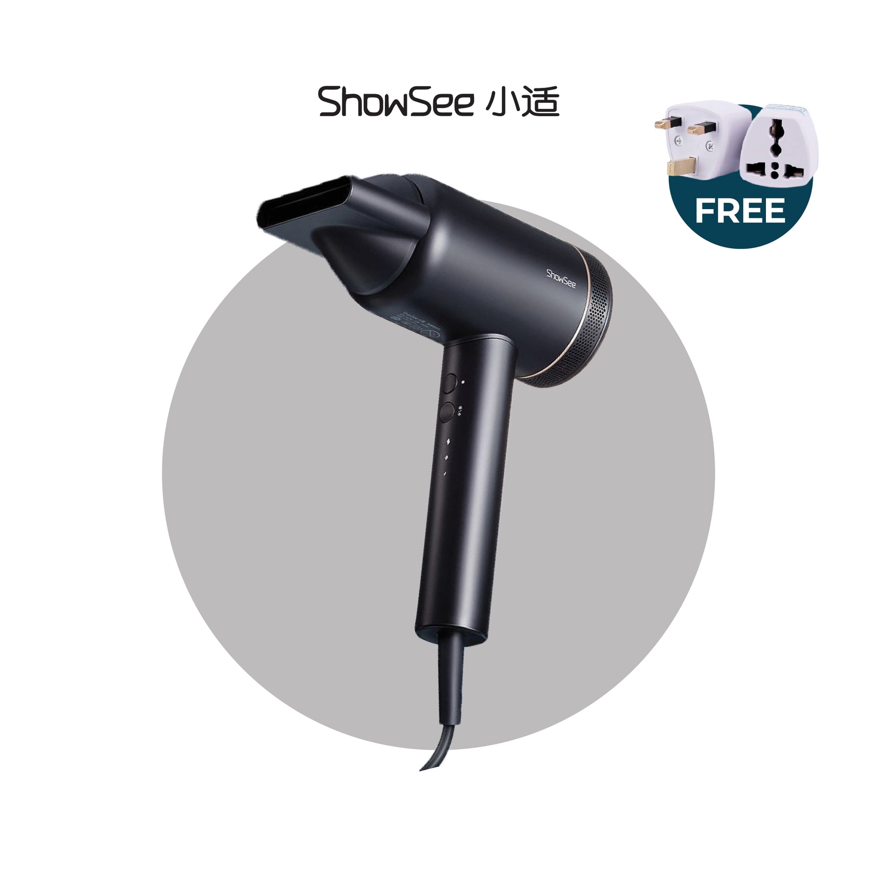 ShowSee A8 Negative Ion Hair Dryer - 1800W