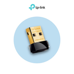 TP-Link TL-WN725N Nano-USB-WLAN-Adapter mit goldfarbenem USB-Stecker