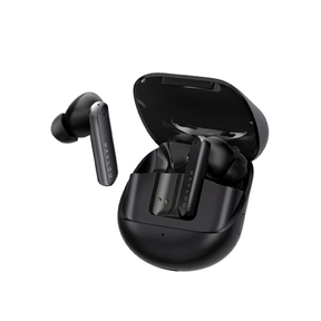 Haylou X1 Pro true wireless earbuds with open charging case, black