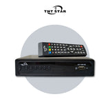 TNT Star DVB-T2 local channel decoder with IR remote, black front panel