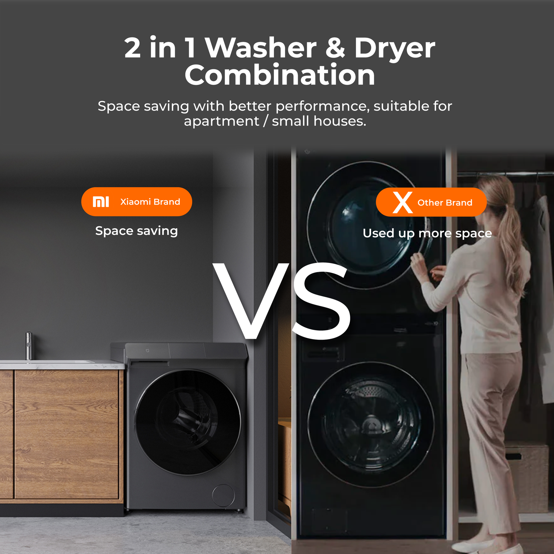 Xiaomi Smart 2-in-1 Washing & Drying Machine 10kg