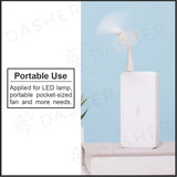 Portable power bank with cable, white case