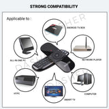 Black air mouse keyboard remote with circular OK button and directional keys